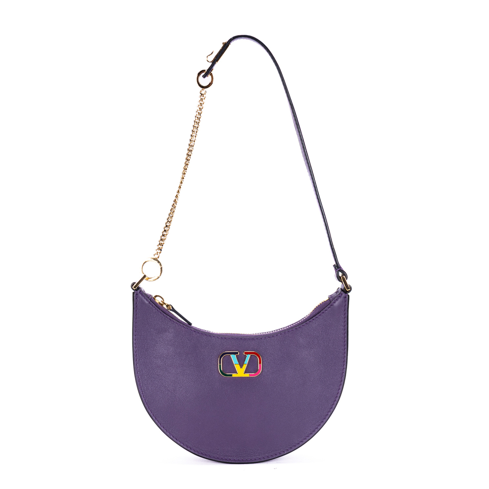 Valentino Mini V Logo Hobo Bag